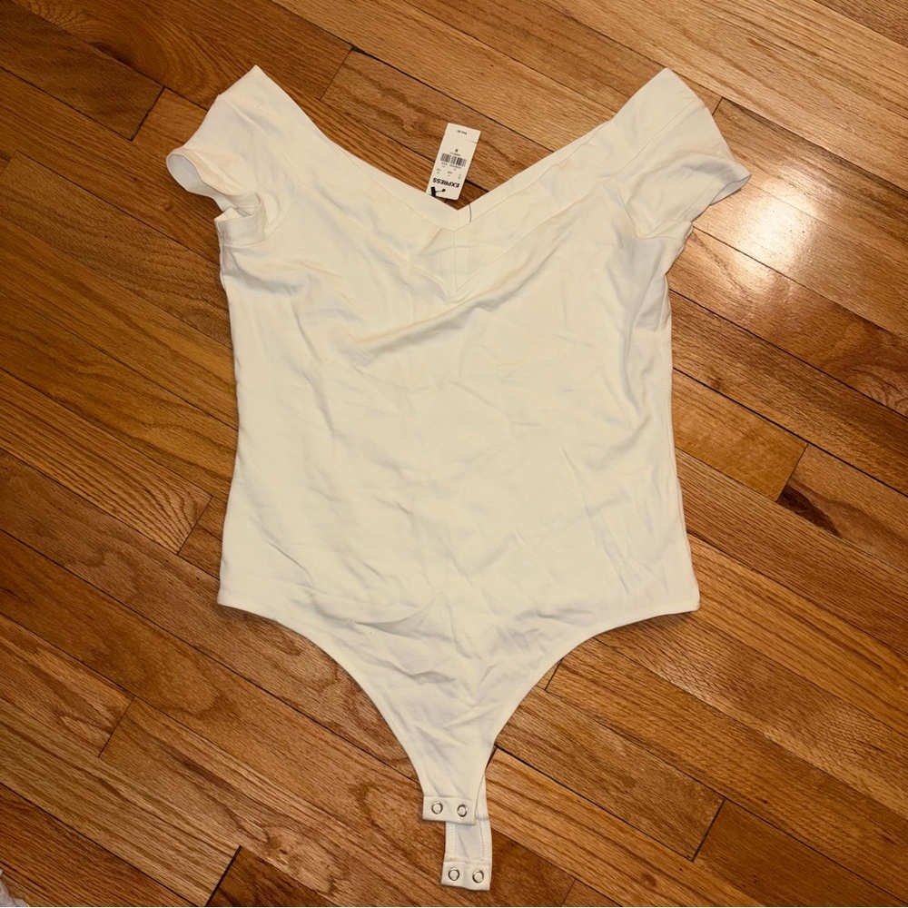 White Off-Shoulder Bodysuit